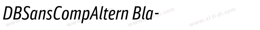 DBSansCompAltern Bla字体转换